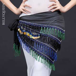 Dancewear Polyester Belly Dance Performance Hip Scarf For Ladies